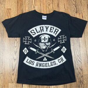 Slayer Black Eagle Sword Heavy Metal 2009 Tour Concert Band Tee Shirt Sz Medium